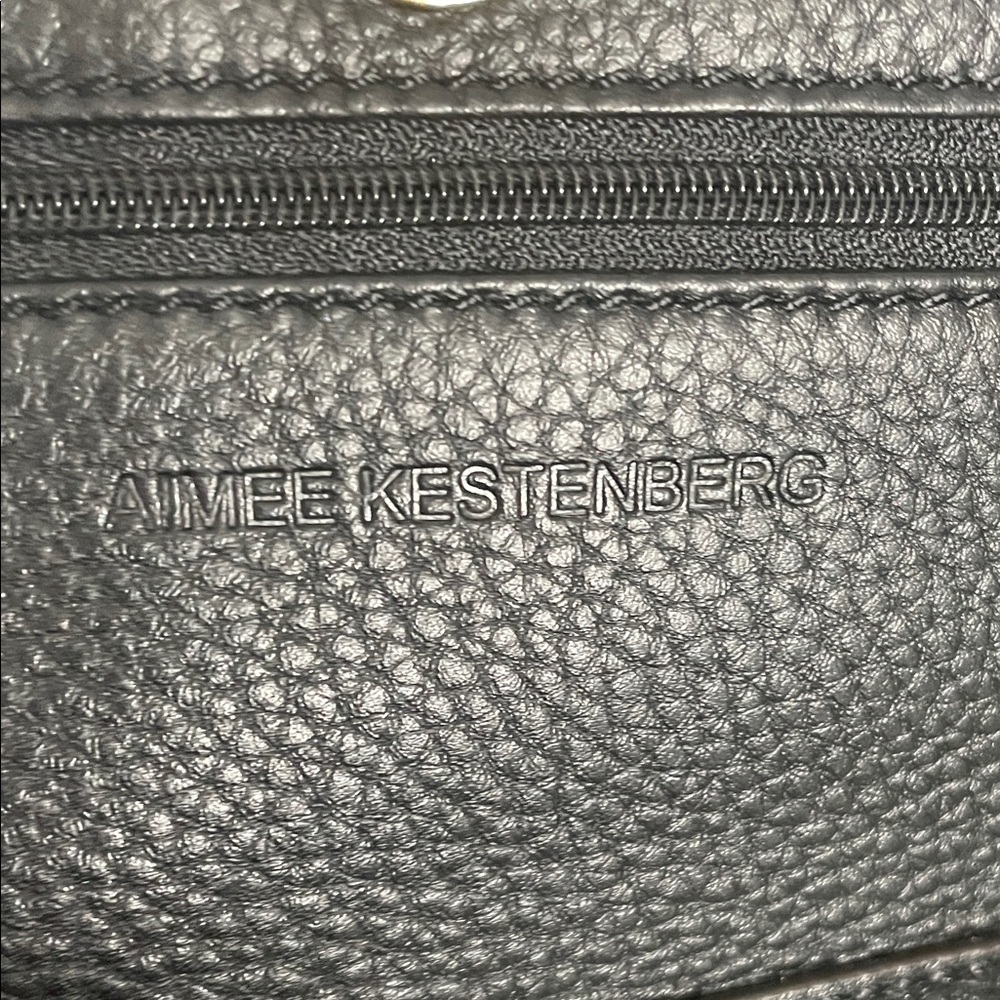 Aimee Kestenberg Black Leather Crossbody Bag with Gold Tassel - Picture 2 of 10